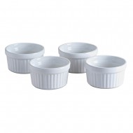Mason Cash Ramekin Πυρίμαχα Σετ 4τμχ Stoneware Λευκό 9x5εκ Mason Cash Ramekin Πυρίμαχα Σετ 4τμχ Stoneware Λευκό 9x5εκ