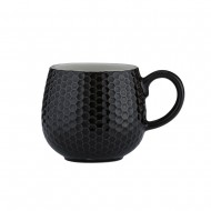 Mason Cash Κούπα Ανάγλυφη Μαύρη Stoneware 350ml Mason Cash Κούπα Ανάγλυφη Μαύρη Stoneware 350ml