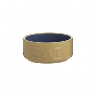 Mason Cash Μπολ Φαγητού Κατοικίδιων Ανάγλυφο Stoneware Τερακότα-Μπλε Cat 0,4L-13x5,5εκ