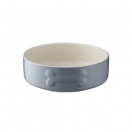 Mason Cash Μπολ Κατοικίδιων  Ανάγλυφο Γκρι Stoneware 15x4 εκ Mason Cash Μπολ Κατοικίδιων  Ανάγλυφο Γκρι Stoneware 15x4 εκ
