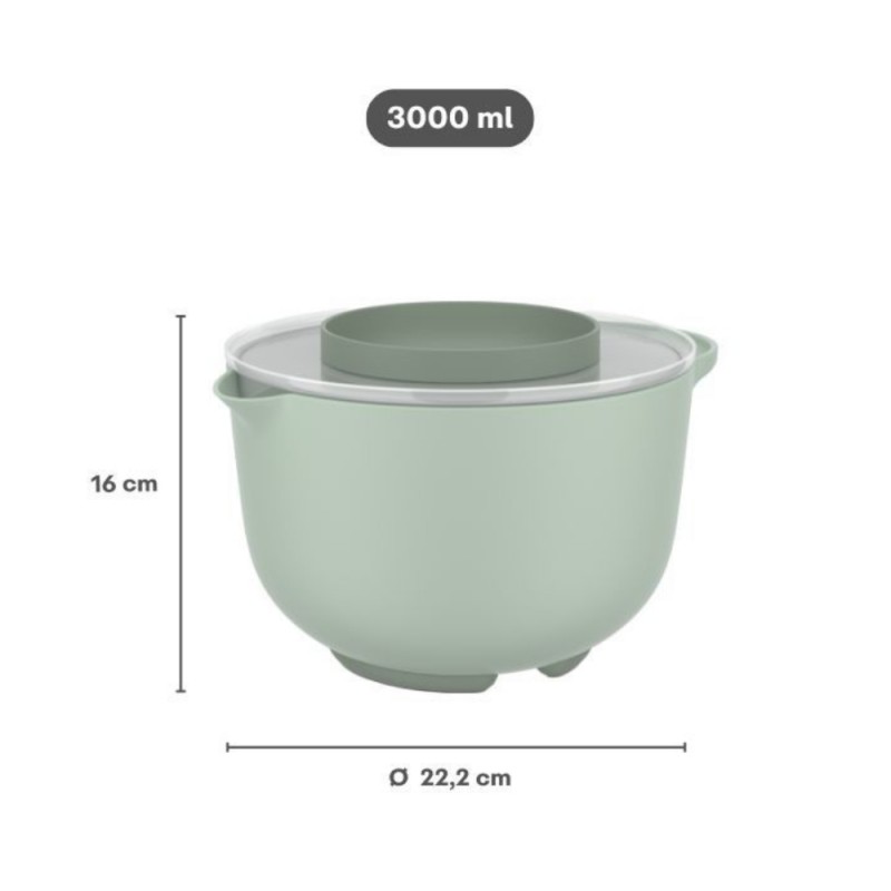 Mepal Μπολ Ανάμειξης με Καπάκι Πράσινο Navy,3000 ml Mepal Μπολ Ανάμειξης με Καπάκι Πράσινο Navy,3000 ml