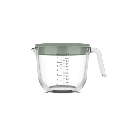 Mepal Γυάλινη Μεζούρα με Καπάκι Chef It Nordic Sage ,1000 ml Mepal Γυάλινη Μεζούρα με Καπάκι Chef It Nordic Sage ,1000 ml