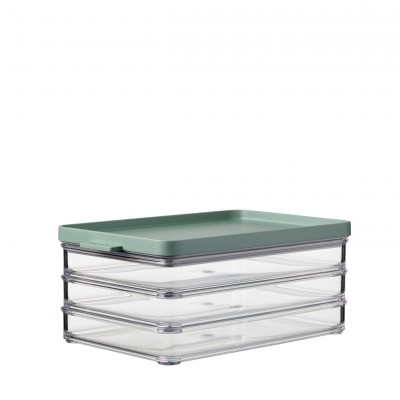 Mepal Δοχεία Αποθήκευσης Αλλαντικών Στοιβαζόμενα Σετ 3τμχ,Omnia Nordic Sage, 1500ml Mepal Δοχεία Αποθήκευσης Αλλαντικών Στοιβαζόμενα Σετ 3τμχ,Omnia Nordic Sage, 1500ml