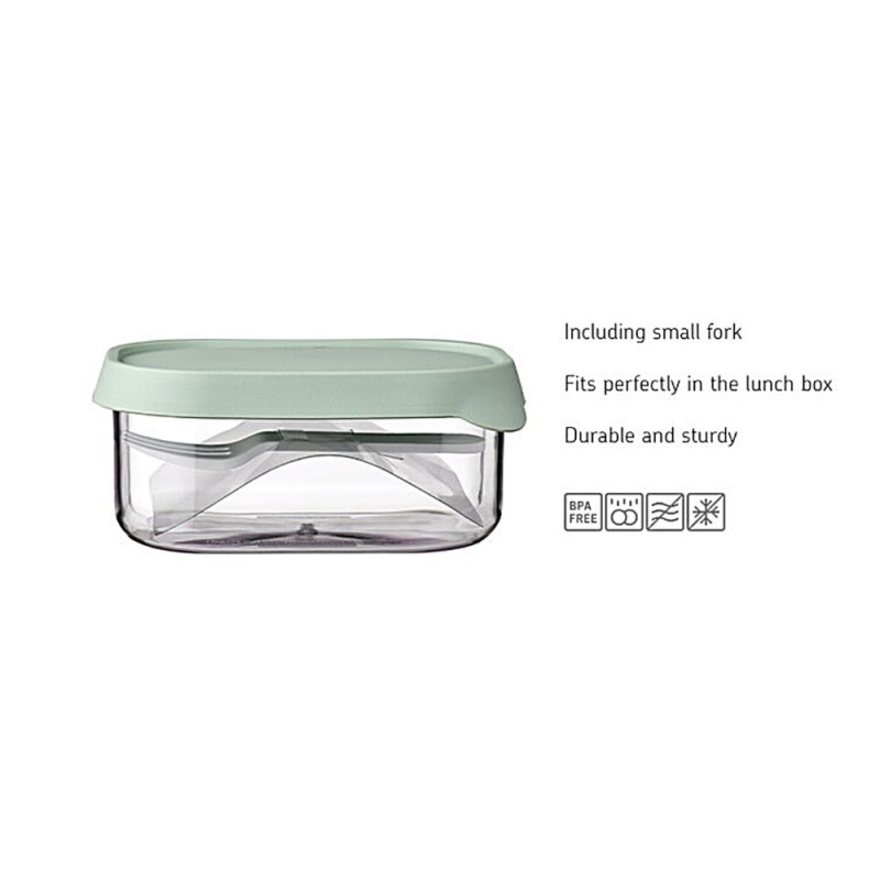 Mepal Δοχείο Φρούτων με Πηρούνι , Nordic Sage,600ml