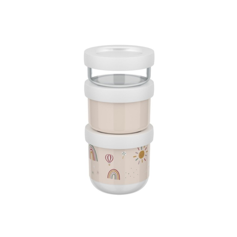 Mepal Σετ 3τμχ Δοχεία Σνακ Στοιβαζόμενα Sunshine and Rainbow 550ml Mepal Σετ 3τμχ Δοχεία Σνακ Στοιβαζόμενα Sunshine and Rainbow 550ml