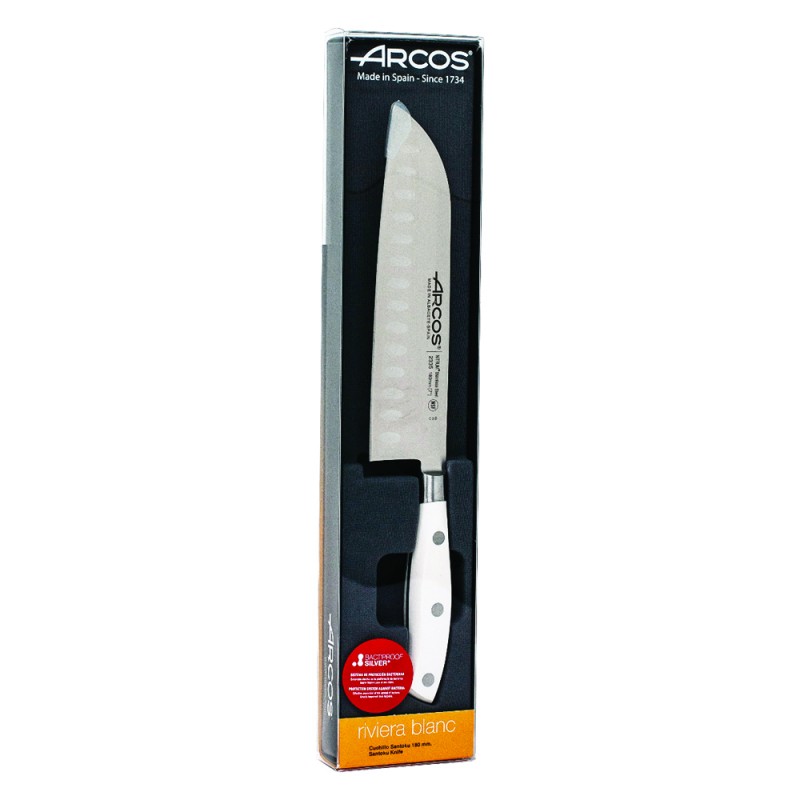 Arcos Riviera Μαχαίρι Santoku με Αυλάκια 18εκ