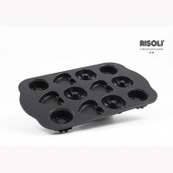 Risoli Φόρμα Αντικολλητική Χυτού Αλουμινίου 12 Θέσεων Τριών Σχεδίων BLACKplus 30Χ18,5εκ Risoli Φόρμα Αντικολλητική Χυτού Αλουμινίου 12 Θέσεων Τριών Σχεδίων BLACKplus 30Χ18,5εκ