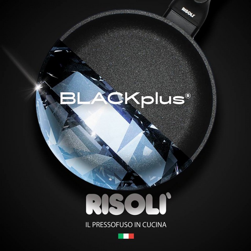 Risoli Τηγάνι Αντικολλητικό Χυτού Αλουμινίου BLACKplus 28εκ