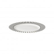 Dutch Rose Πιάτο Πορσελάνης Stripe 18εκ Dutch Rose Πιάτο Πορσελάνης Stripe 18εκ