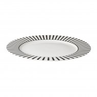 Dutch Rose Πιάτο Πορσελάνης Stripe 26εκ Dutch Rose Πιάτο Πορσελάνης Stripe 26εκ