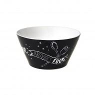 Dutch Rose Μπολ Πορσελάνης Soul Witte Black 14εκ Dutch Rose Μπολ Πορσελάνης Soul Witte Black 14εκ