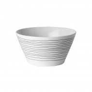 Dutch Rose Μπολ Πορσελάνης White with Black Stripe 10εκ Dutch Rose Μπολ Πορσελάνης White with Black Stripe 10εκ