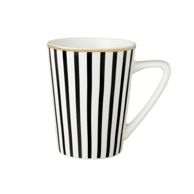 Dutch Rose Κούπα Πορσελάνης Stripe Gold 32cl  Dutch Rose Κούπα Πορσελάνης Stripe Gold 32cl