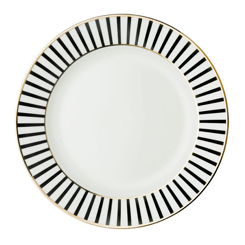 Dutch Rose Πιάτο Πορσελάνης Stripe Gold 26εκ