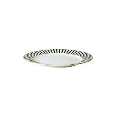 Dutch Rose Πιάτο Πορσελάνης Stripe Gold 18εκ Dutch Rose Πιάτο Πορσελάνης Stripe Gold 18εκ