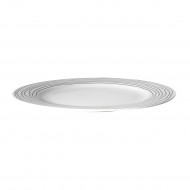 Dutch Rose Πιάτο Πορσελάνης White with Black Stripe 26εκ Dutch Rose Πιάτο Πορσελάνης White with Black Stripe 26εκ