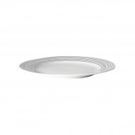 Dutch Rose Πιάτο Πορσελάνης White with Black Stripe 21εκ Dutch Rose Πιάτο Πορσελάνης White with Black Stripe 21εκ
