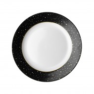Dutch Rose Πιάτο Πορσελάνης Sparkling Black 21εκ Dutch Rose Πιάτο Πορσελάνης Sparkling Black 21εκ