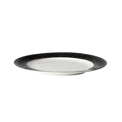 Dutch Rose Πιάτο Πορσελάνης Sparkling Black 21εκ Dutch Rose Πιάτο Πορσελάνης Sparkling Black 21εκ