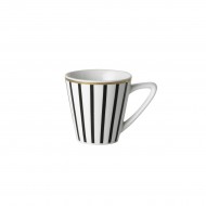 Dutch Rose Κούπα Espresso Πορσελάνης Stripe Gold 80cl Dutch Rose Κούπα Espresso Πορσελάνης Stripe Gold 80cl