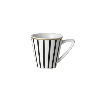 Dutch Rose Κούπα Espresso Πορσελάνης Stripe Gold 80cl Dutch Rose Κούπα Espresso Πορσελάνης Stripe Gold 80cl