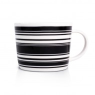 Dutch Rose Κούπα Πορσελάνης Stripe Black 32 cl Dutch Rose Κούπα Πορσελάνης Stripe Black 32 cl
