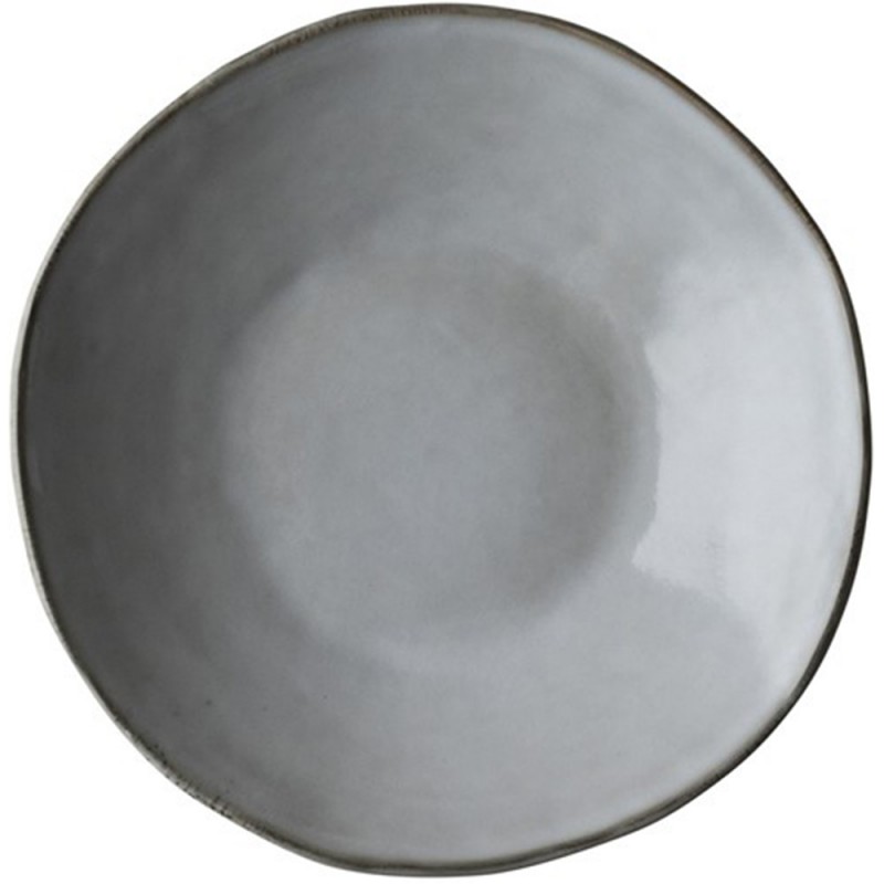 Dutch Rose Πιάτο Βαθύ Γκρι Stoneware Organic 23,5εκ