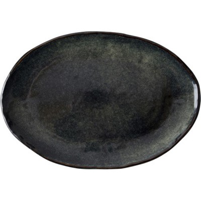 Dutch Rose Πιατέλα Οβάλ Πράσινη Stoneware Organic 28εκ Dutch Rose Πιατέλα Οβάλ Πράσινη Stoneware Organic 28εκ