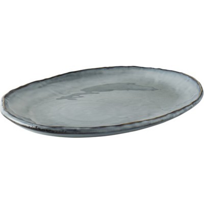 Dutch Rose Πιατέλα Οβάλ Μπλε Stoneware Organic 28εκ Dutch Rose Πιατέλα Οβάλ Μπλε Stoneware Organic 28εκ