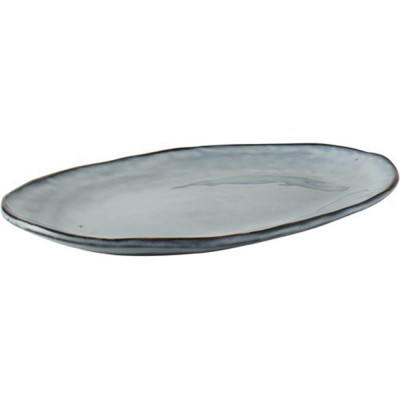 Dutch Rose Πιατέλα Οβάλ Μπλε Stoneware Organic 23εκ Dutch Rose Πιατέλα Οβάλ Μπλε Stoneware Organic 23εκ