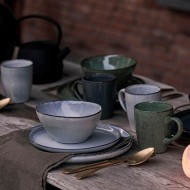 Dutch Rose Πιάτο Γκρι Stoneware Serenity 21εκ  Dutch Rose Πιάτο Γκρι Stoneware Serenity 21εκ