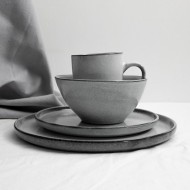 Dutch Rose Μπολ Γκρι Stoneware Serenity 15εκ  Dutch Rose Μπολ Γκρι Stoneware Serenity 15εκ