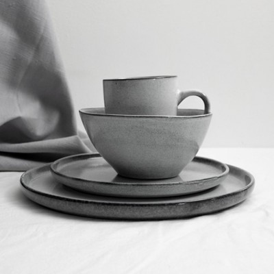 Dutch Rose Μπολ Γκρι Stoneware Serenity 15εκ  Dutch Rose Μπολ Γκρι Stoneware Serenity 15εκ