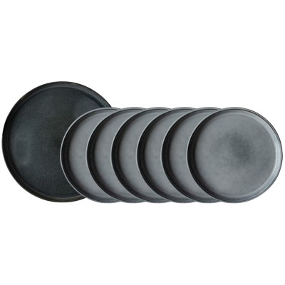 Dutch Rose Σετ Σερβιρίσματος 7τμχ Serenity Stoneware Γκρι & Μπλε