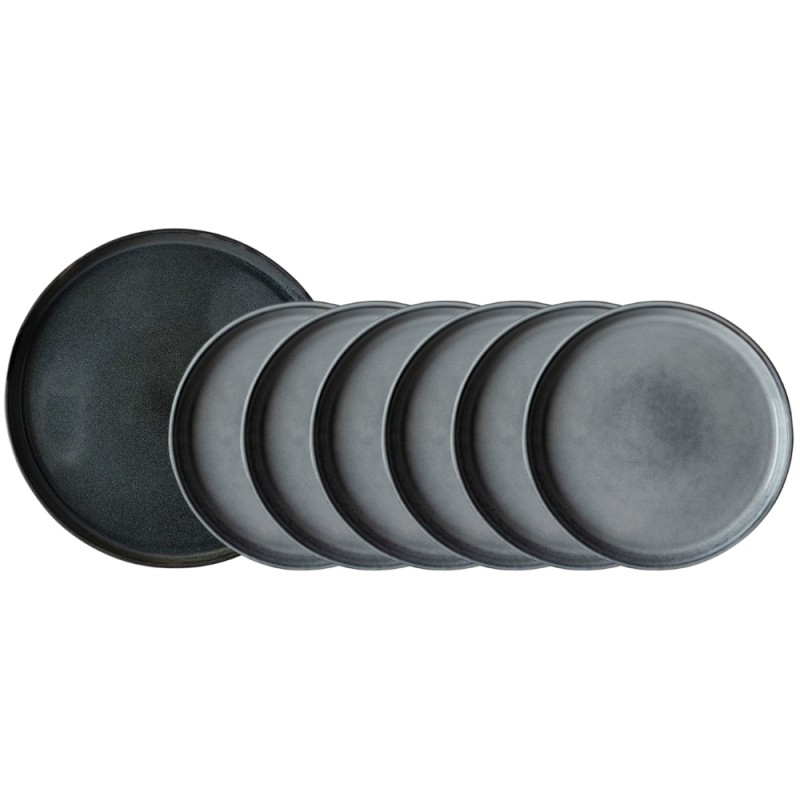 Dutch Rose Σετ Σερβιρίσματος 7τμχ Serenity Stoneware Γκρι & Μπλε Dutch Rose Σετ Σερβιρίσματος 7τμχ Serenity Stoneware Γκρι & Μπλε