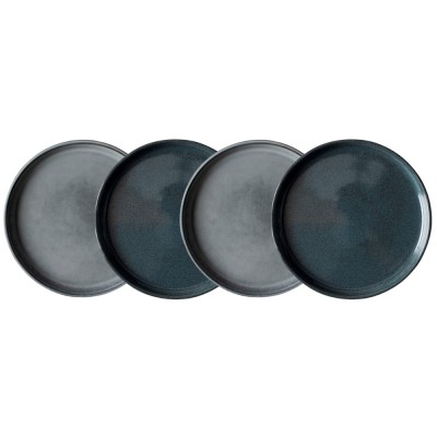 Dutch Rose Σετ Σερβιρίσματος 4τμχ Serenity Stoneware Γκρι & Μπλε 18εκ