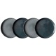 Dutch Rose Σετ Σερβιρίσματος 4τμχ Serenity Stoneware Γκρι & Μπλε 18εκ Dutch Rose Σετ Σερβιρίσματος 4τμχ Serenity Stoneware Γκρι & Μπλε 18εκ