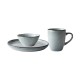 Dutch Rose Σετ Πρωινού 3τμχ Serenity Stoneware Γκρι Dutch Rose Σετ Πρωινού 3τμχ Serenity Stoneware Γκρι
