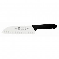 Icel Μαχαίρι Santoku με Αυλάκια Μαύρο Horeca Prime 18εκ  Icel Μαχαίρι Santoku με Αυλάκια Μαύρο Horeca Prime 18εκ