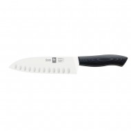 Icel Μαχαίρι Santoku με Αυλάκια και Λαβή Micarta, Duro Gourmet 18εκ  Icel Μαχαίρι Santoku με Αυλάκια και Λαβή Micarta, Duro Gourmet 18εκ