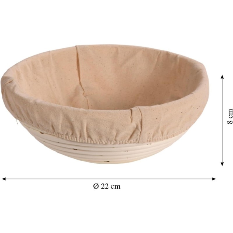 Kesper Καλάθι για Φούσκωμα Ζύμης Στρογγυλό 22x8εκ Kesper Καλάθι για Φούσκωμα Ζύμης Στρογγυλό 22x8εκ