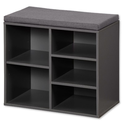 Kesper Παπουτσοθήκη Ξύλινη με Ράφια και Κάθισμα Γκρι 51,5x29,5x48εκ Kesper Παπουτσοθήκη Ξύλινη με Ράφια και Κάθισμα Γκρι 51,5x29,5x48εκ