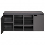 Kesper Παπουτσοθήκη  Ξύλινη με Αποθηκευτικό Χώρους και Κάθισμα Γκρι 103x30,5x48εκ Kesper Παπουτσοθήκη  Ξύλινη με Αποθηκευτικό Χώρους και Κάθισμα Γκρι 103x30,5x48εκ