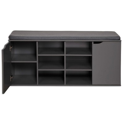 Kesper Παπουτσοθήκη  Ξύλινη με Αποθηκευτικό Χώρους και Κάθισμα Γκρι 103x30,5x48εκ Kesper Παπουτσοθήκη  Ξύλινη με Αποθηκευτικό Χώρους και Κάθισμα Γκρι 103x30,5x48εκ