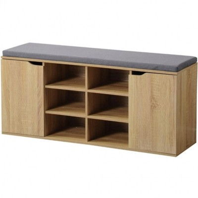 Kesper Παπουτσοθήκη  Ξύλινη με Αποθηκευτικούς Χώρους και Κάθισμα Sonoma 103x30,5x48εκ