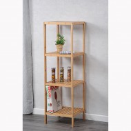 Kesper Ραφιέρα Επιδαπέδια Μπαμπού με 4 Ράφια 35x35x115εκ  Kesper Ραφιέρα Επιδαπέδια Μπαμπού με 4 Ράφια 35x35x115εκ