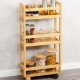 Kesper Τρόλεϊ-Ραφιέρα με Ροδάκια Μπαμπού 15x36x74εκ Kesper Τρόλεϊ-Ραφιέρα με Ροδάκια Μπαμπού 15x36x74εκ