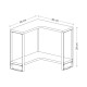 Kesper Ραφιέρα Γωνία Καφέ-Μαύρο 30x30x28εκ Kesper Ραφιέρα Γωνία Καφέ-Μαύρο 30x30x28εκ