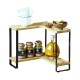 Kesper Ραφιέρα Γωνία Καφέ-Μαύρο 30x30x28εκ Kesper Ραφιέρα Γωνία Καφέ-Μαύρο 30x30x28εκ