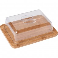 Kesper Τυριέρα Μπαμπου με Ακρυλικό Καπάκι 25x20x8εκ Kesper Τυριέρα Μπαμπου με Ακρυλικό Καπάκι 25x20x8εκ